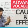 advance vocabulary of cause & effect