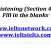 fill in the blanks-listening